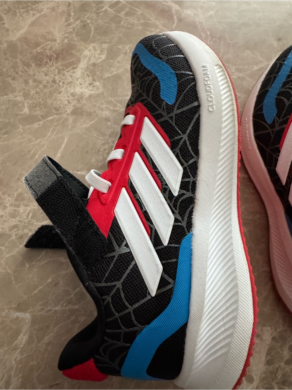 ADIDAS MARVEL SPIDER-MAN RUNFALCON SHOES KIDS 13K - Picture 10 of 12